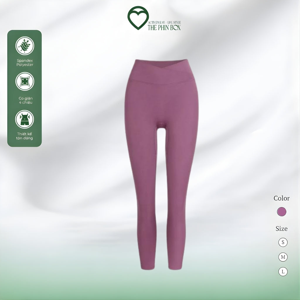 SET ĐỒ TẬP YOGA LƯỚI DÀI TAY, QUẦN LEGGING ÔM - TBA1
