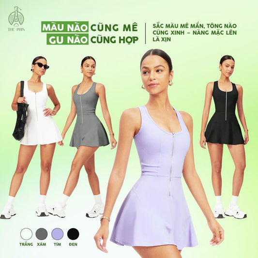 B- SET ĐỒ NỮ DÀNH RIÊNG CHO TẬP GYM & YOGA KHOÁ KÉO