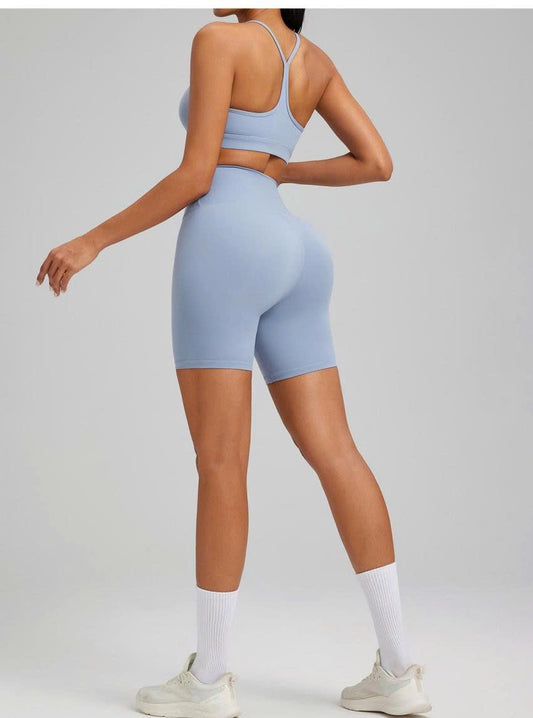 SET THỂ THAO - NÂNG ĐỠ TỐT CHO GYM & YOGA - XANH DA TRỜI