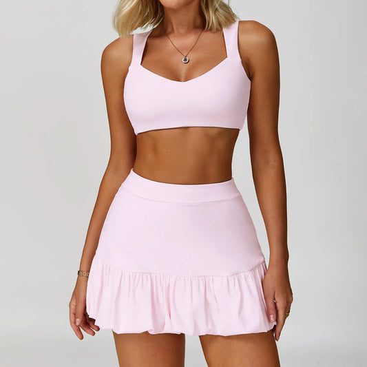 SET ÁO BRA + VÁY TẬP PICKLEBALL, TENNIS