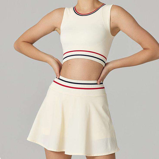 BỘ ĐỒ TẬP/CHƠI THỂ THAO NỮ MÀU XANH RÊU/BEIGE  CÁ TÍNH