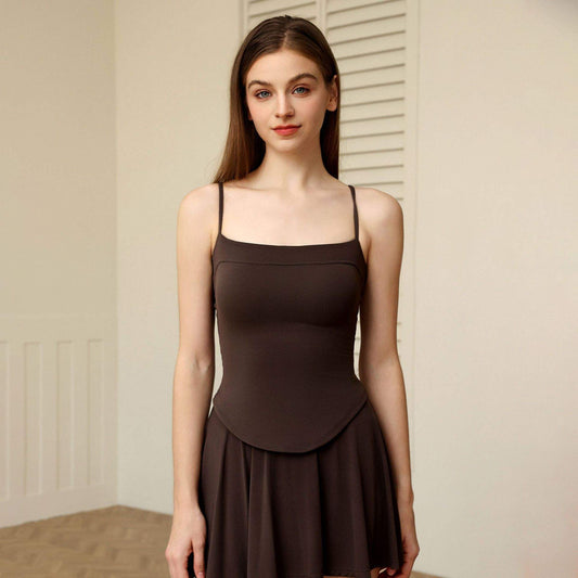 ÁO HAI DÂY & CHÂN VÁY XÒE CƠ BẢN