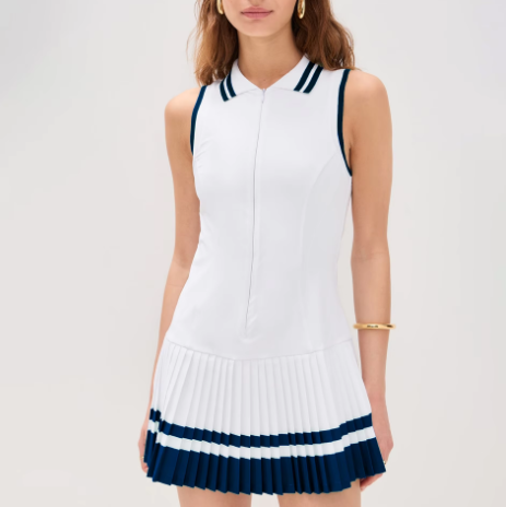 ĐẦM THỂ THAO NỮ SÁT NÁCH CỔ POLO XẾP LY