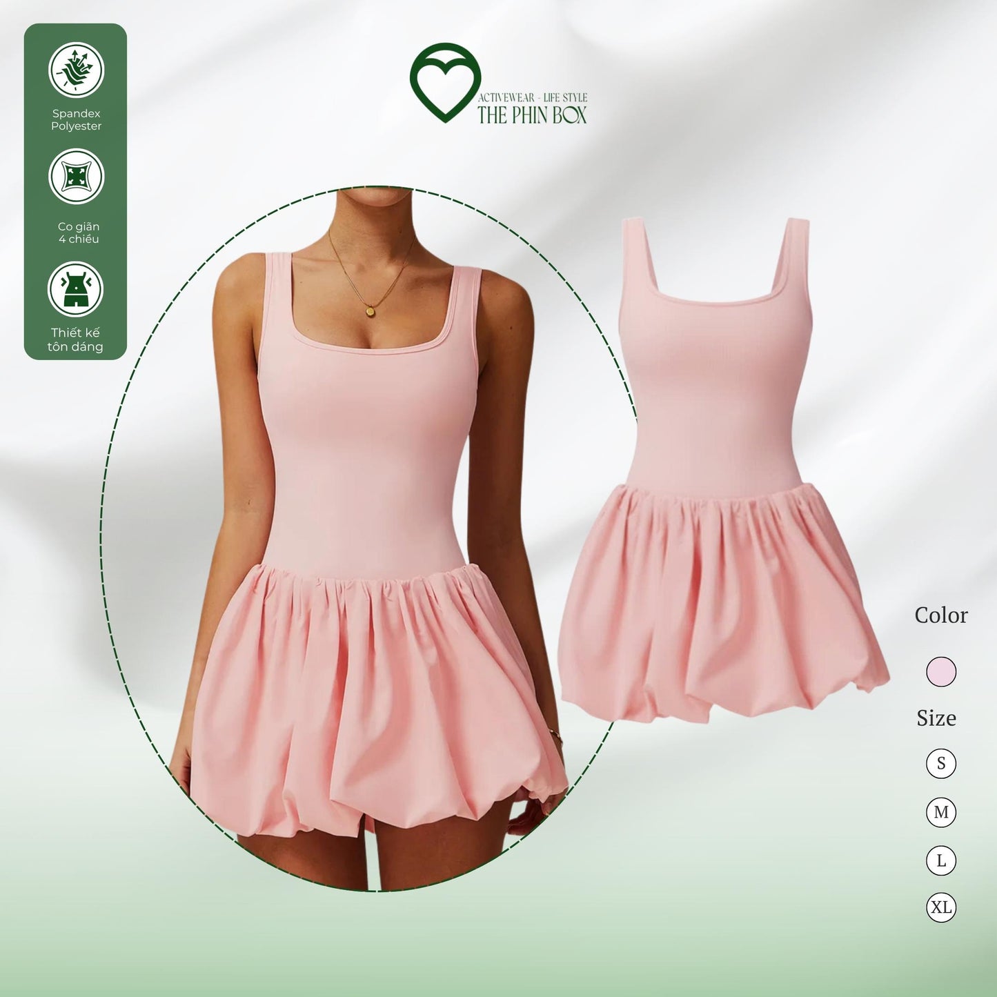 B -SET ĐỒ TẬP GYM, YOGA & CHẠY BỘ - HỒNG