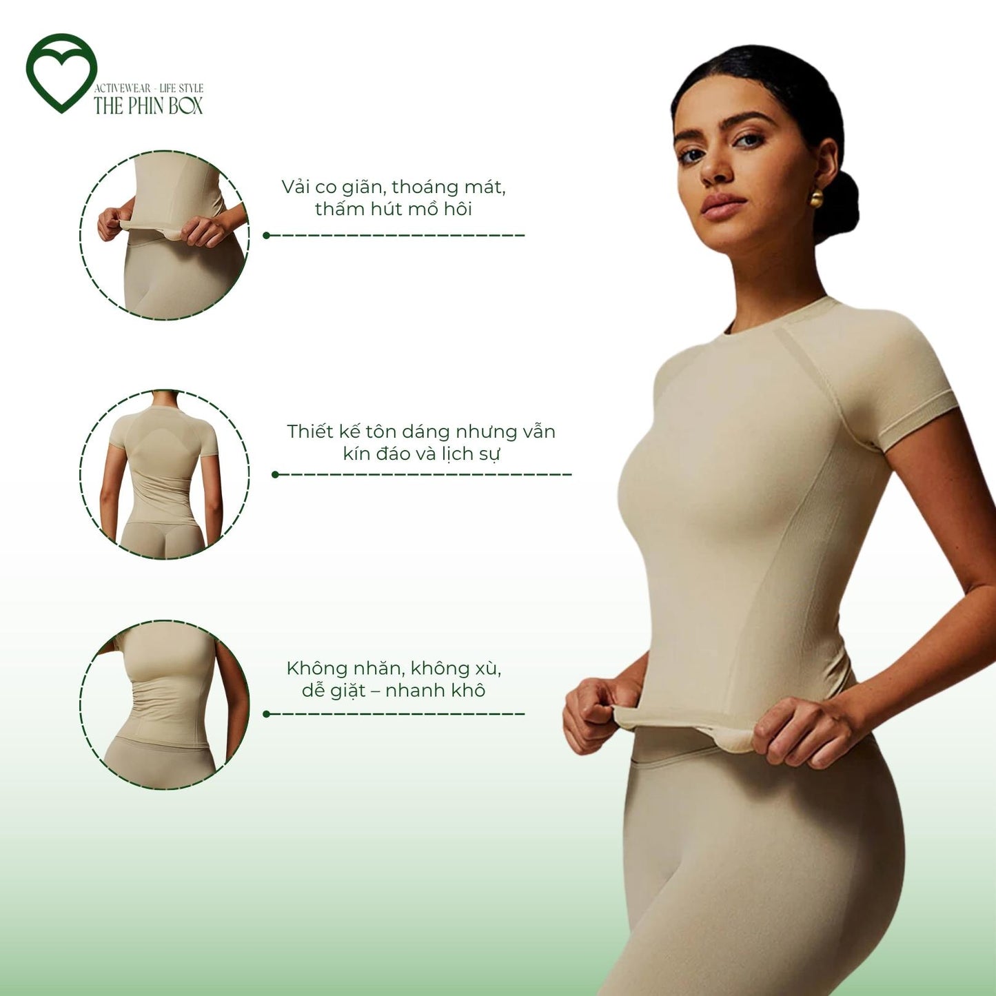 SET ÁO TAY NGẮN & QUẦN LEGGING ÔM DÁNG-TB85