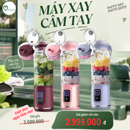 Máy xay sinh tố cầm tay đa năng 400ml – Nhỏ gọn, tiện lợi, xay nhanh mọi lúc mọi nơi