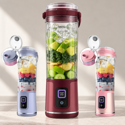 Máy xay sinh tố cầm tay đa năng 400ml – Nhỏ gọn, tiện lợi, xay nhanh mọi lúc mọi nơi - 2
